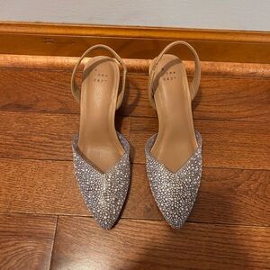 A New Day Women's Glittering Silver Heels